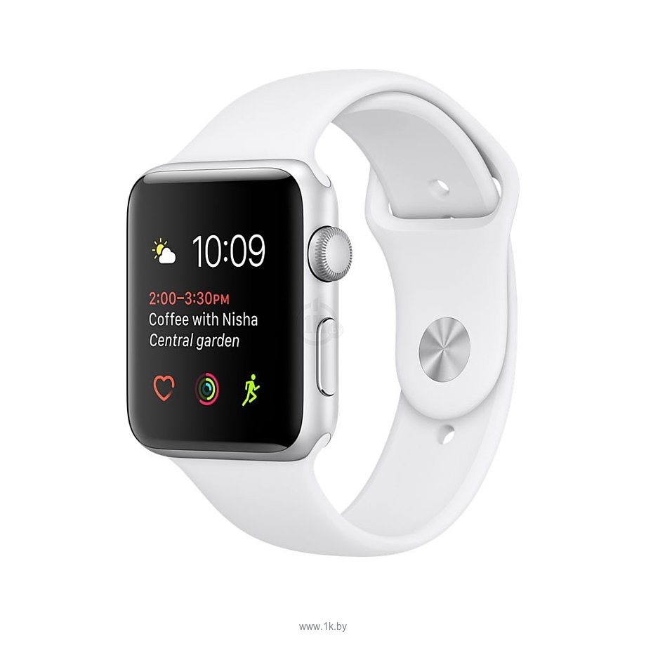 Фотографии Apple Watch Series 1 38mm Silver with White Sport Band (MNNG2)