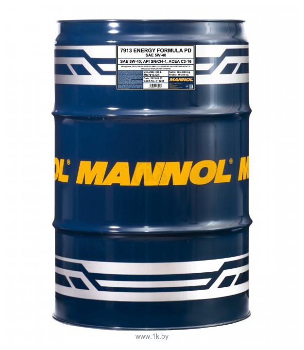 Фотографии Mannol Energy Formula PD 5W-40 208л