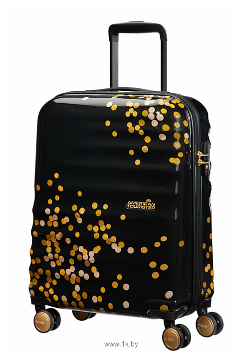 Фотографии American Tourister Wavebreaker Black/Gold 55 см