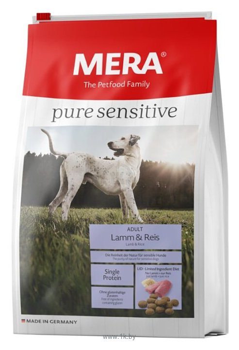 Фотографии Mera (12.5 кг) Pure Sensitive с ягненком и рисом для взрослых собак