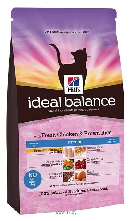 Фотографии Hill's Ideal Balance Kitten with Fresh Chicken & Brown Rice (2 кг)