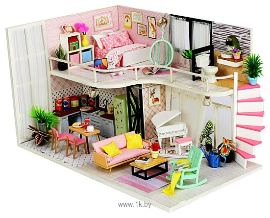 Фотографии Hobby Day DIY Mini House Розовый лофт (M035)