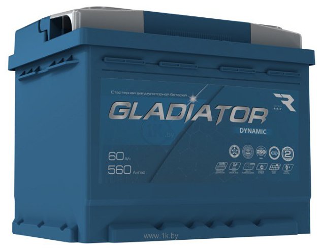 Фотографии Gladiator Dynamic 6СТ-60L(0) (60Ah)