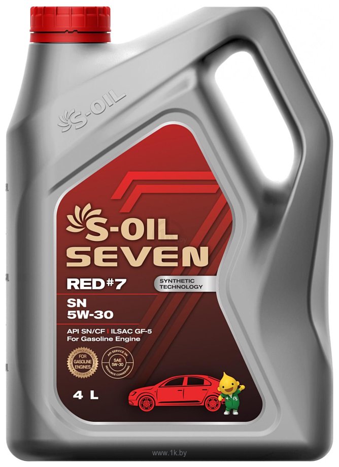 Фотографии S-OIL SEVEN RED #7 SN 5W-30 4л