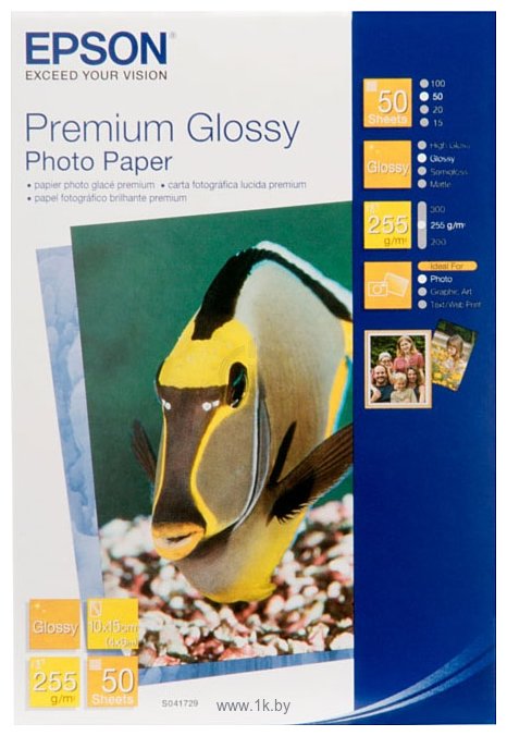 Фотографии Epson Premium Glossy Photo Paper A3 20 листов (C13S041315)