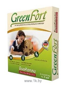 Фотографии GreenFort БиоКапли от блох для собак более 25 кг (3 пипетки)