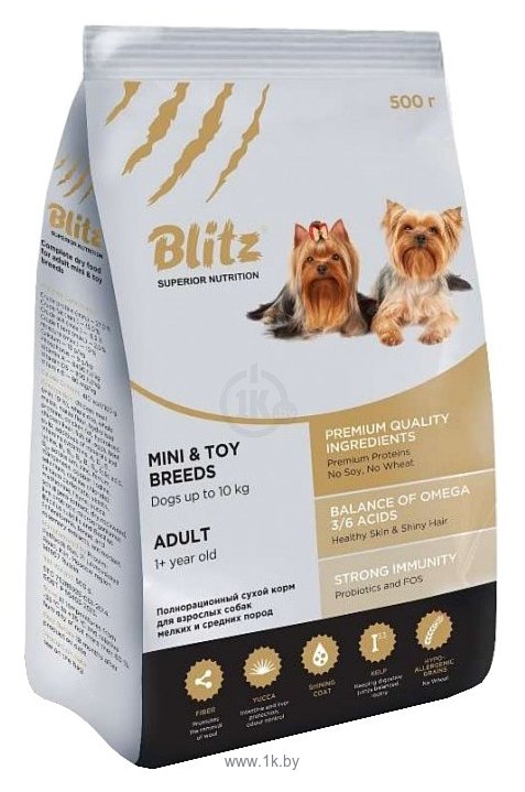 Фотографии Blitz Adult Dog Mini & Toy Breeds dry (0.5 кг)