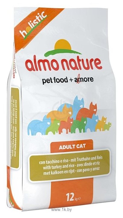 Фотографии Almo Nature (12 кг) Holistic Adult Cat Turkey and Rice