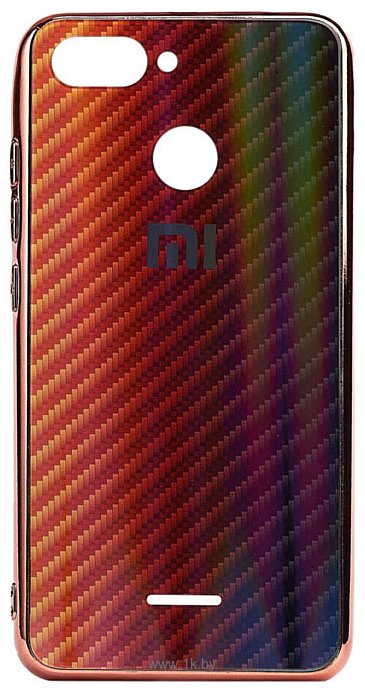 Фотографии EXPERTS Aurora Glass для Xiaomi Redmi 6 с LOGO (красно-черный)