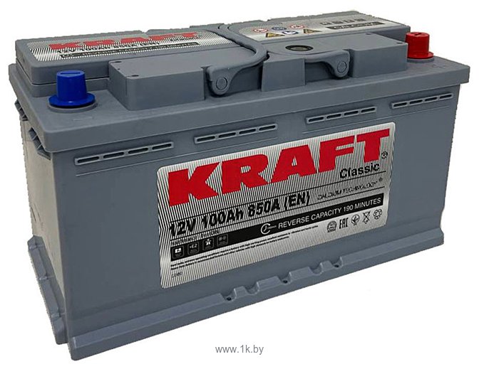 Фотографии KRAFT Classic 100 R+ низк. (100Ah)