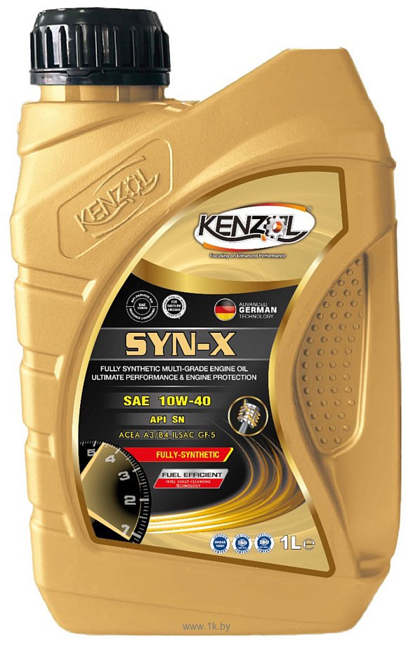 Фотографии Kenzol Syn-X SAE 10W-40 API SN 1л