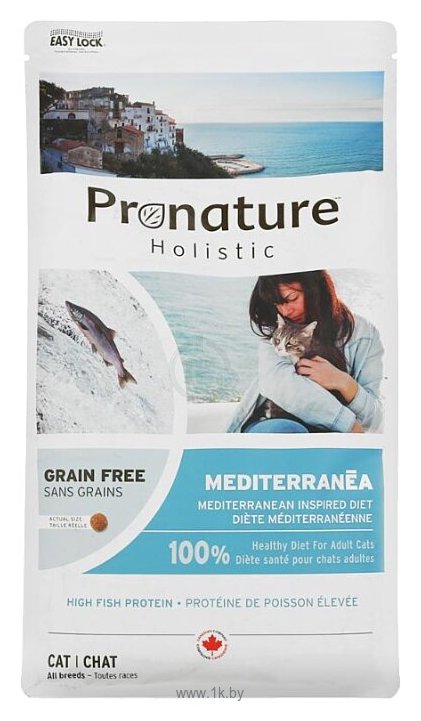Фотографии ProNature (2 кг) Holistic Grain Free Mediterranea с сельдью, лососем и чечевицей