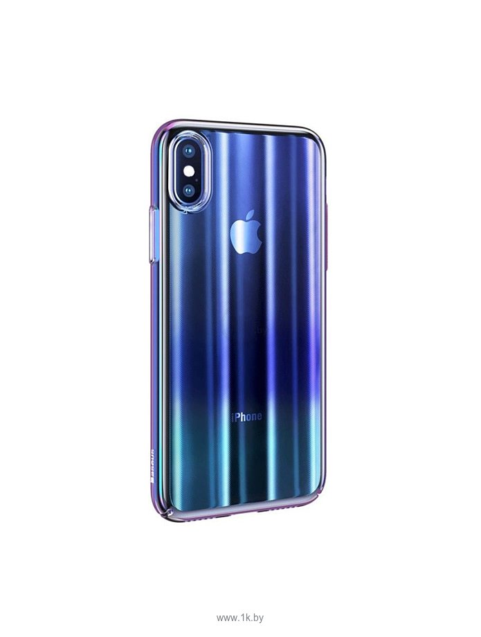 Фотографии Baseus Aurora Case для iPhone XS (синий)