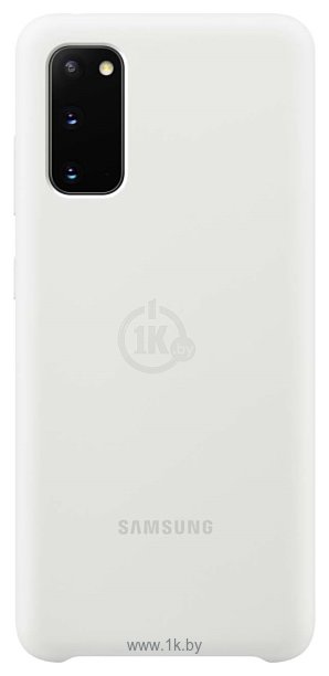 Фотографии Samsung Silicone Cover для Galaxy S20 (белый)