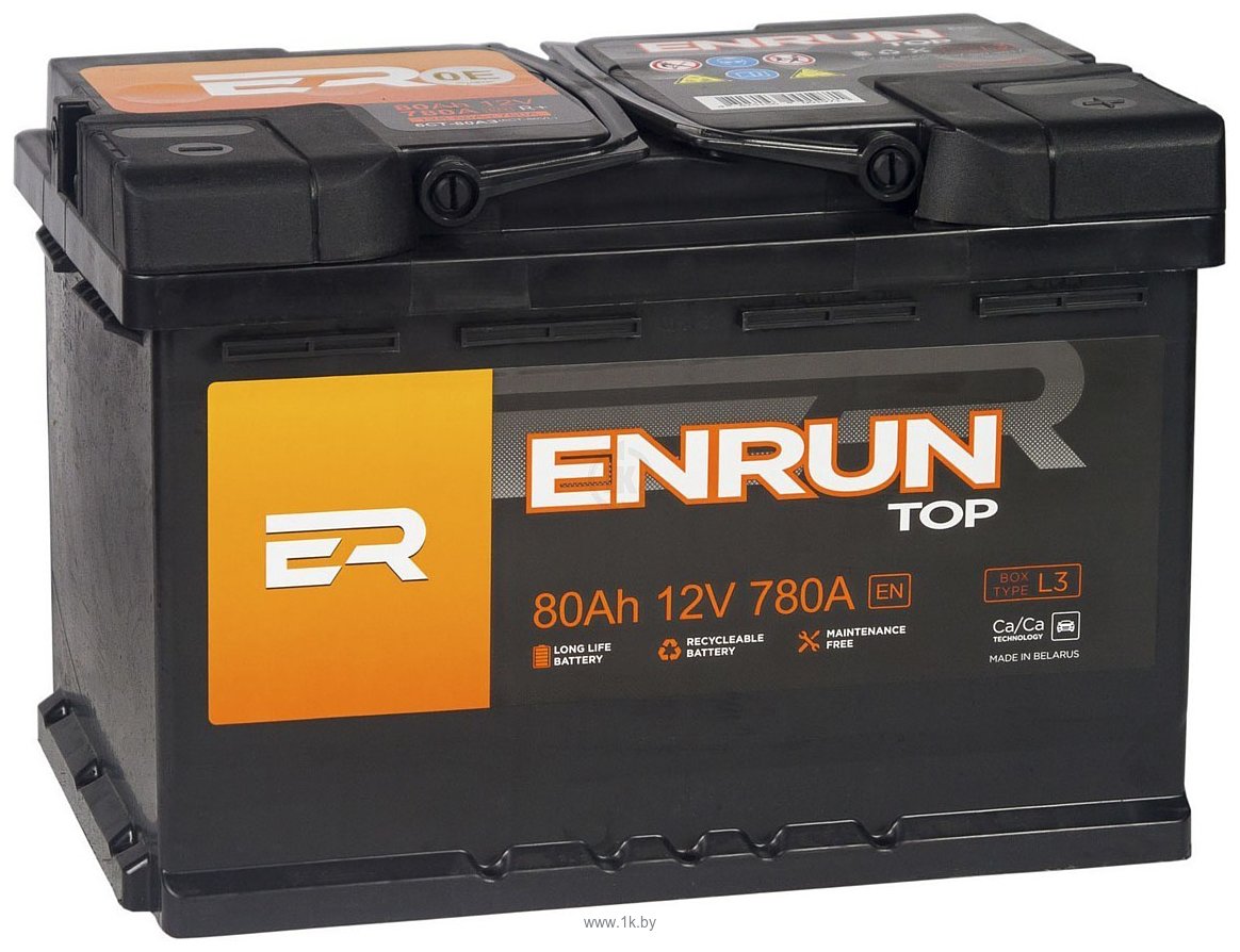 Фотографии ENRUN 80 Ah ENRUN TOP R+ (80Ah)