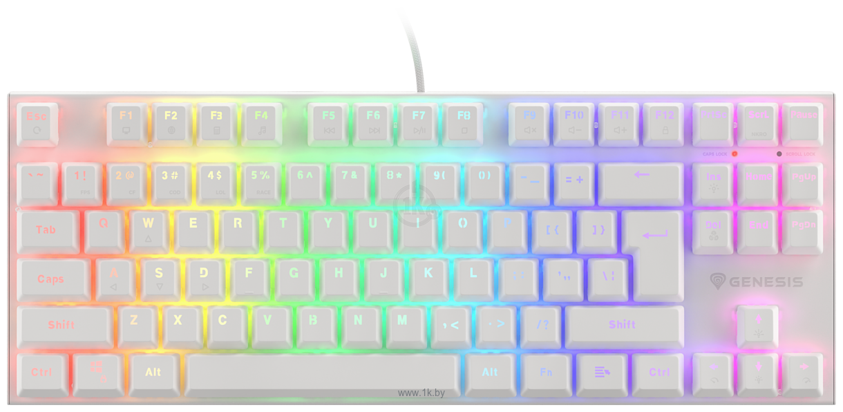 Фотографии Genesis Thor 303 TKL RGB white (без кириллицы)