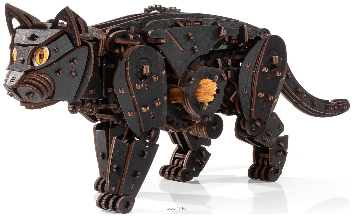 Фотографии Eco-Wood-Art 3D Механический черный кот ECat-Black
