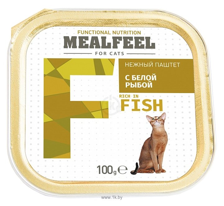 Фотографии MEALFEEL Белая рыба для кошек консервы (0.1 кг) 1 шт.