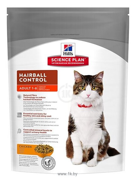 Фотографии Hill's Science Plan Feline Adult Hairball Control Chicken (0.3 кг)