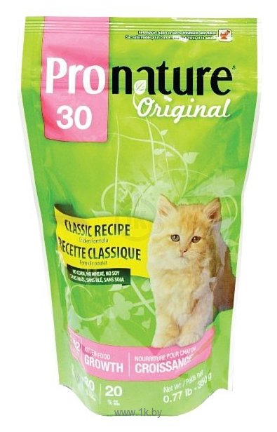 Фотографии ProNature (0.35 кг) 30 Classic Recipe Chicken Formula для котят в период роста
