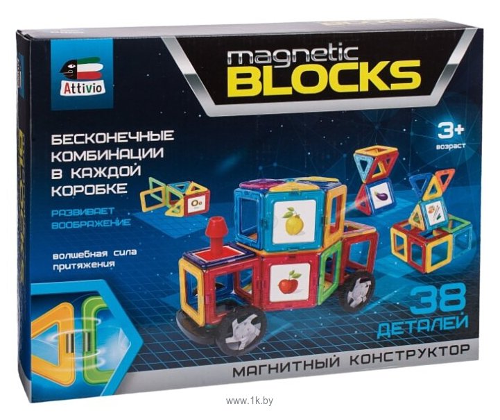 Фотографии Attivio Magnetic Blocks TY0002 Трактор