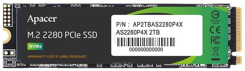 Фотографии Apacer AS2280P4X 256GB AP256GAS2280P4X-1