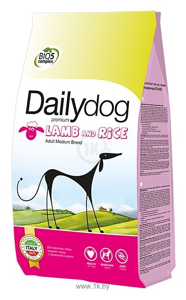 Фотографии Dailydog (12 кг) Adult Medium Breed lamb and rice
