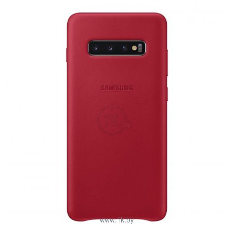 Фотографии Samsung Leather Cover для Samsung Galaxy S10 Plus (красный)