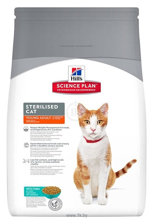 Фотографии Hill's Science Plan Feline Sterilised Cat Young Adult with Tuna (3.5 кг)