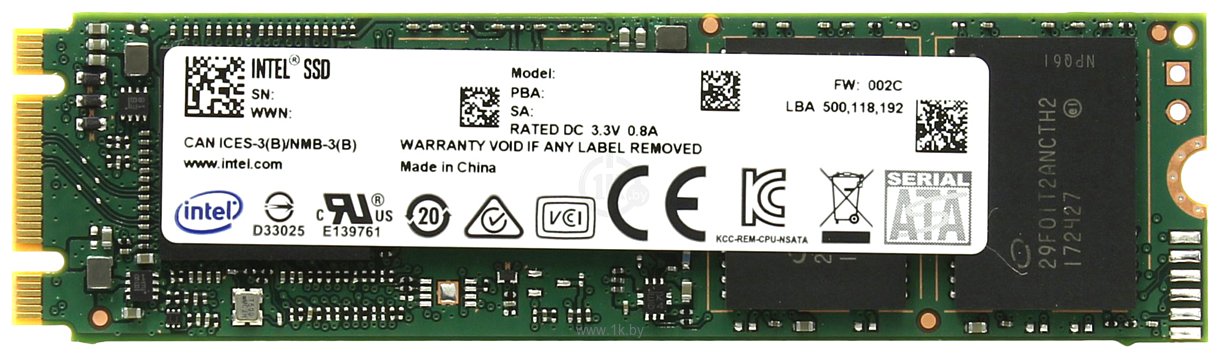 Фотографии Intel 512GB SSDPEKNW512G8L