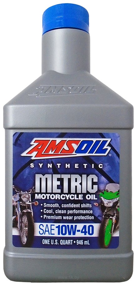 Фотографии Amsoil Synthetic Metric Motorcycle Oil 10W-40 0.946л