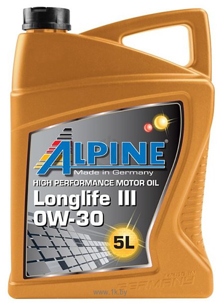 Фотографии Alpine Longlife III 0W-30 5л