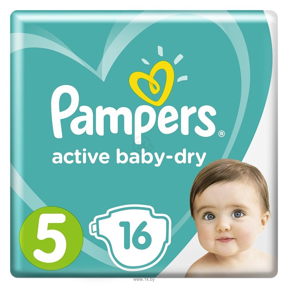 Фотографии Pampers Active Baby-Dry Junior 5 (11-16 кг), 16 шт