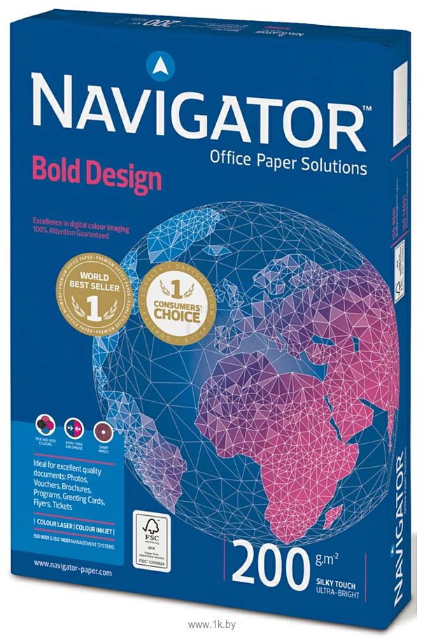 Фотографии Navigator Bold Design A4 200 г/м2 150 л