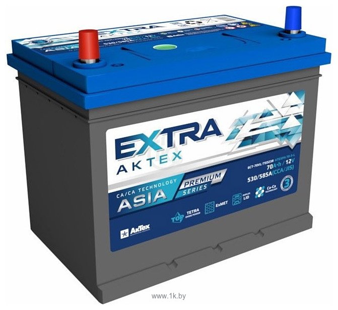 Фотографии АкТех Extra Premium Asia L+ (70Ah)