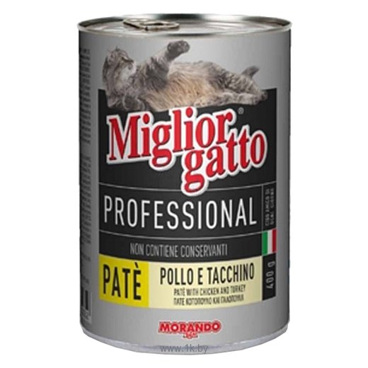 Фотографии Miglior (0.4 кг) 1 шт. Gatto Professional Line Pate Chicken and Turkey