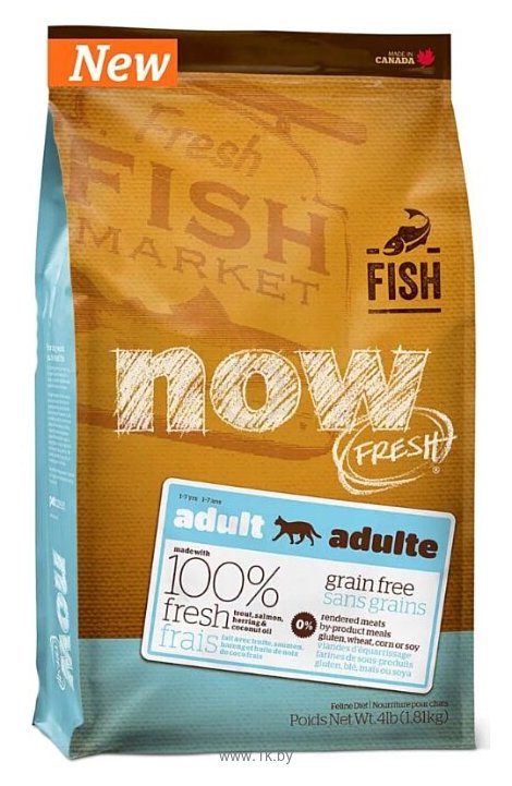 Фотографии NOW FRESH Grain Free Fish Recipe for Adult Cats (1.82 кг)