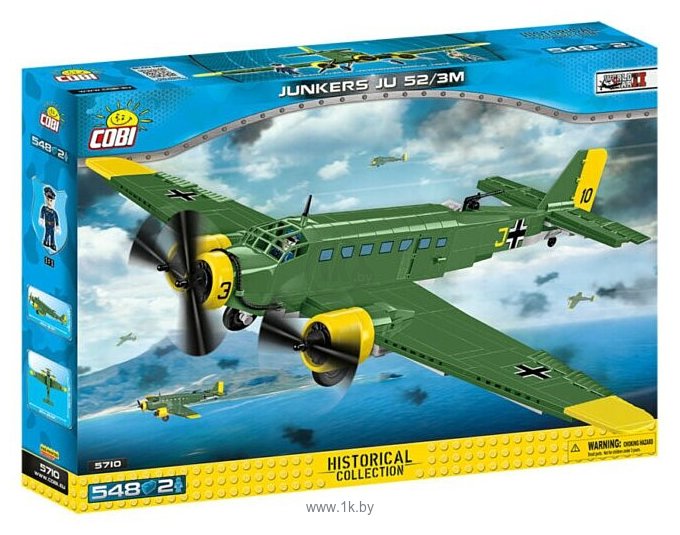 Фотографии Cobi Cold War 5710 Военный транспортный самолет Junkers JU 52