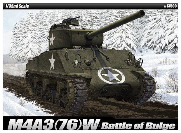 Фотографии Academy Tанк M4A3 (76)W Battle of Bulge 1/35 13500