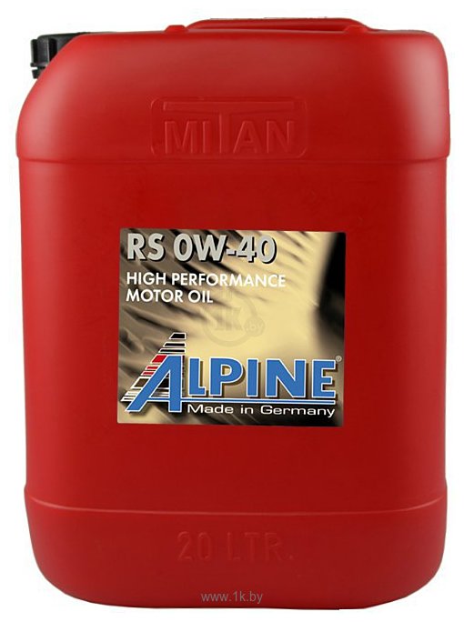 Фотографии Alpine RS 0W-40 20л