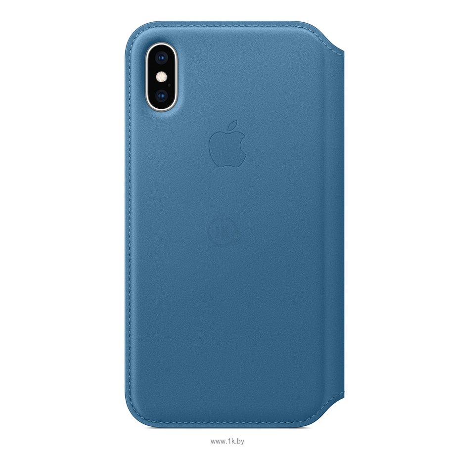 Фотографии Apple Leather Folio для iPhone XS Cape Cod Blue