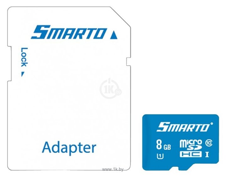 Фотографии Smarto microSDHC Class 10 UHS-I U1 8GB + SD adapter