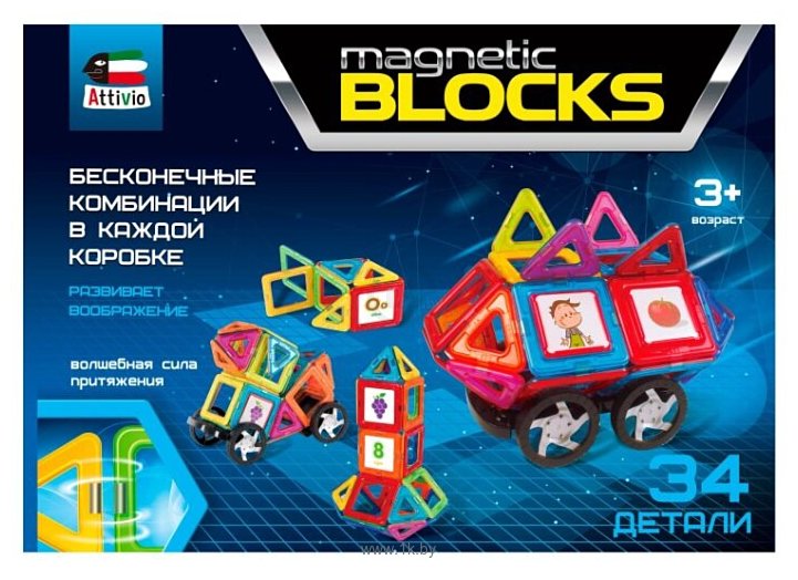 Фотографии Attivio Magnetic Blocks TY0006 Марсоход
