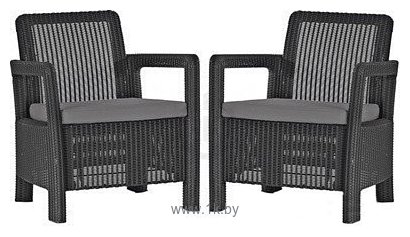 Фотографии Keter Tarifa 2 chairs (графит/светло-серый, 2 кресла)