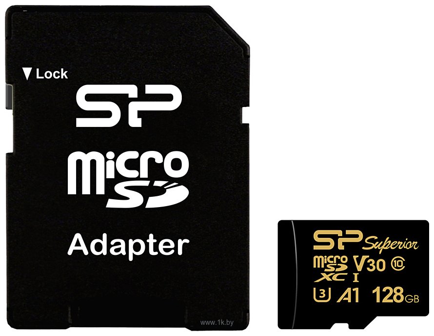 Фотографии Silicon Power Superior Golden A1 microSDXC SP128GBSTXDV3V1GSP 128GB