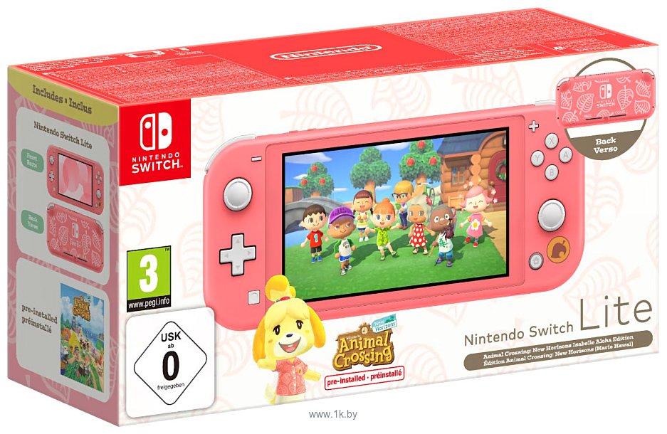 Фотографии Nintendo Switch Lite + Animal Crossing: New Horizons Isabelle Aloha Edition