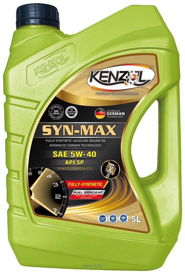 Фотографии Kenzol Syn-Max SAE 5W-40 API SP Dexos 1 5л