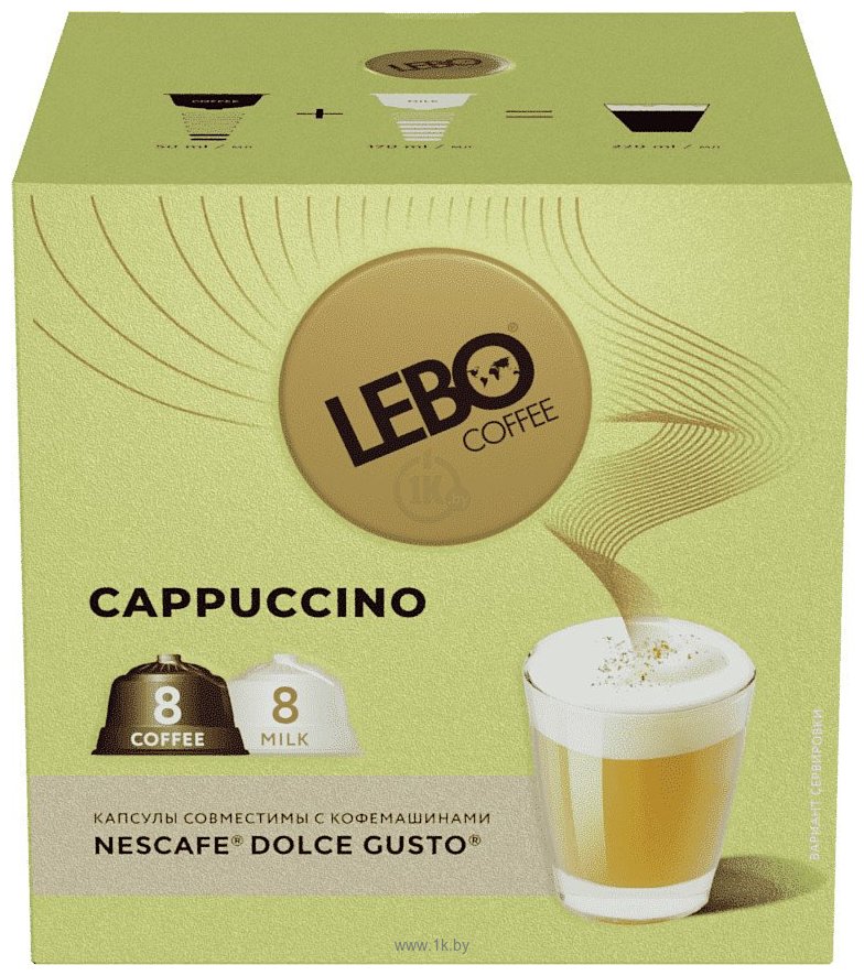 Фотографии LEBO Coffee Cappuccino 172 г