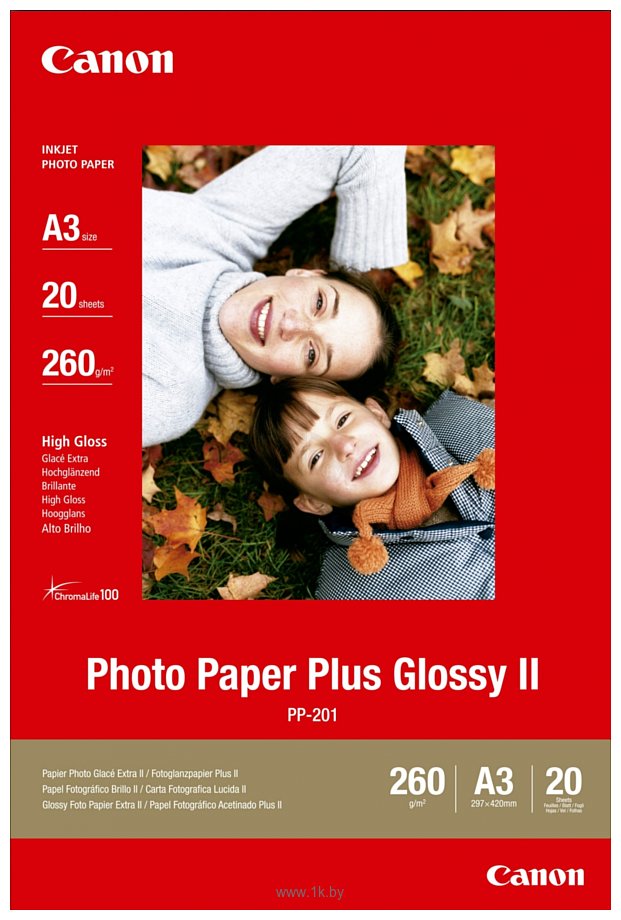 Фотографии Canon Photo Paper Plus Glossy II PP-201 A3 260 гм2 20 л