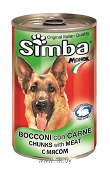 Фотографии Simba Консервы Кусочки для собак Мясо (1.23 кг) 3 шт.